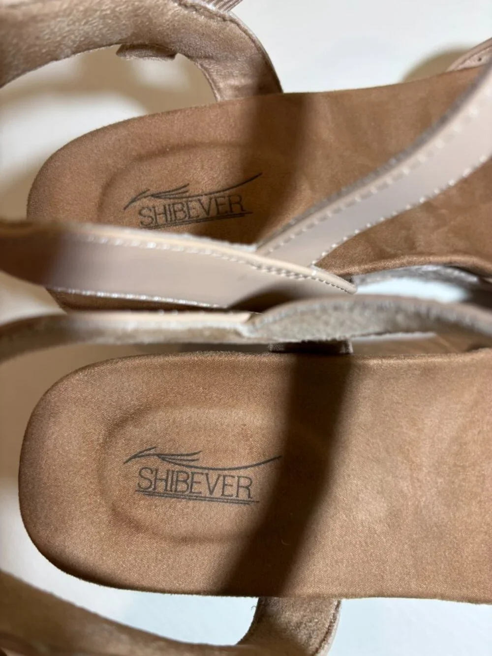Shibever Women's Tan Espadrille Wedge Sandals, 3